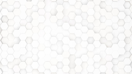 Realistic abstract honeycomb background. 3d rendering.
