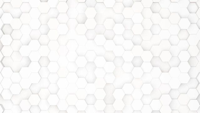 Realistic abstract honeycomb background. 3d rendering.