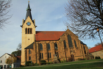 Obraz premium Evangelisch-lutherische Kirche St. Johannes der Täufer in Hilter atw
