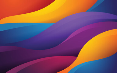 abstract colorful wave background