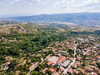 Fototapeta premium Amazing Aerial view of Ilindentsi Village, Bulgaria