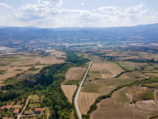 Amazing Aerial view of Ilindentsi Village, Bulgaria