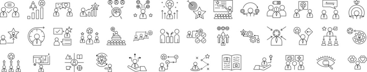 Life coach icon collections vector design