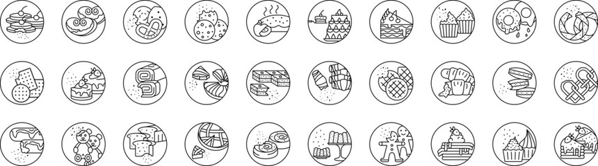 Bakery icon collections vector design