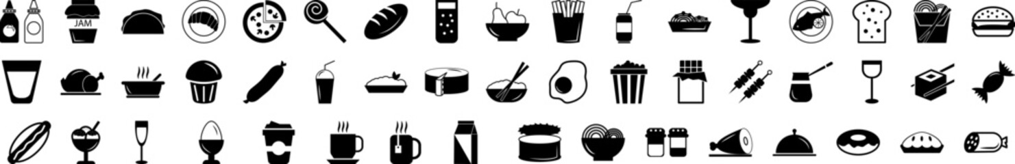 Eat icon collections vector design