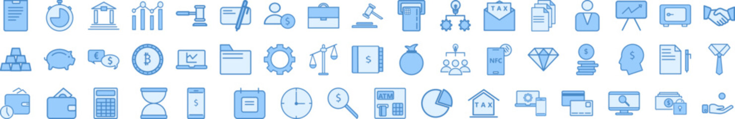 Finance icon collections vector design