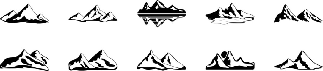 Mountain silhouette vector design