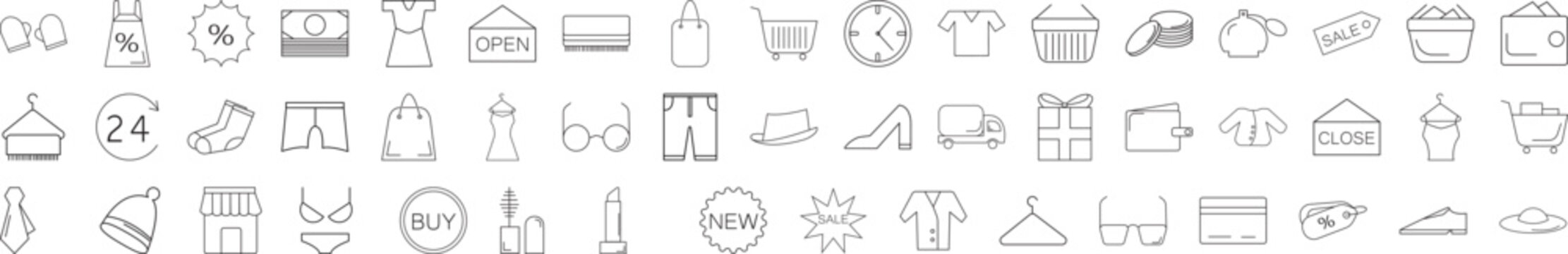 Shoppingex icon collections vector design