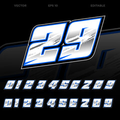 Racing number effect