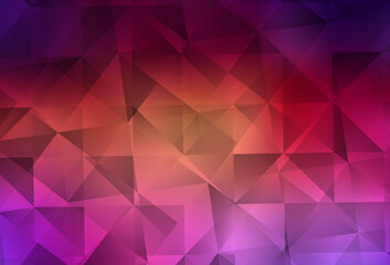 Light Pink, Yellow vector polygonal pattern.