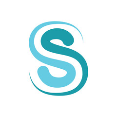 Obraz premium S letter logo design