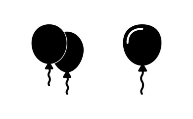 Balloon icon vector for web and mobile app. Party balloon sign and symbol