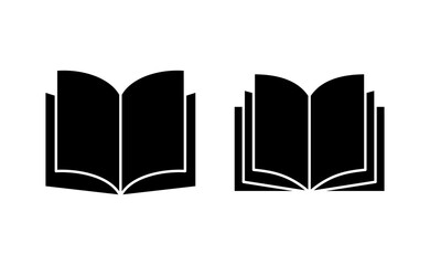Book icon vector for web and mobile app. open book sign and symbol. ebook icon