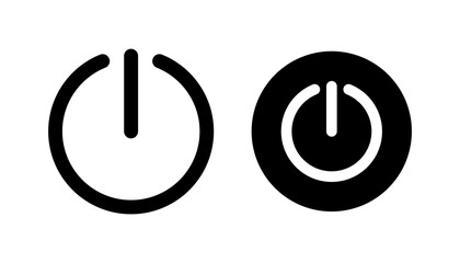 Power icon vector for web and mobile app. Power Switch sign and symbol. Electric power