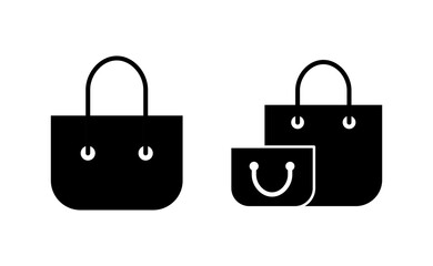 Shopping bag icon vector for web and mobile app. shopping sign and symbol