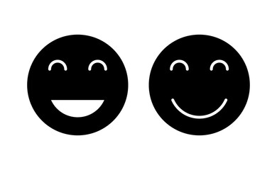 Fototapeta premium smile icon vector for web and mobile app. smile emoticon icon. feedback sign and symbol