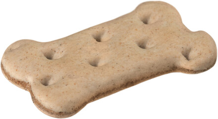 Tasty homemade cookie on white background