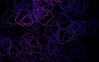 Dark Purple, Pink vector pattern with random forms.