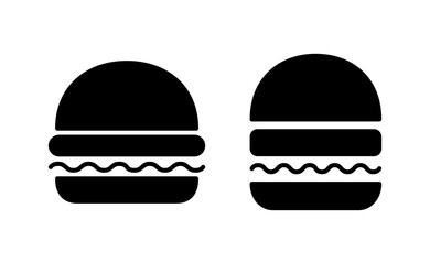 Burger icon vector for web and mobile app. burger sign and symbol. hamburger