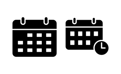 Calendar icon vector for web and mobile app. Calender sign and symbol. Schedule icon symbol