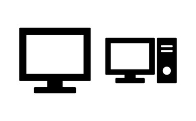Computer icon vector for web and mobile app. computer monitor sign and symbol