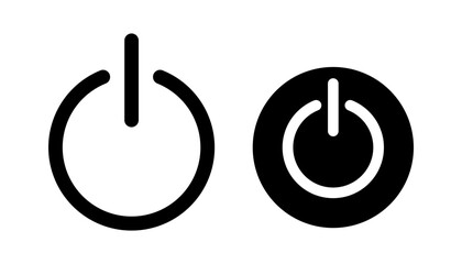 Power icon vector for web and mobile app. Power Switch sign and symbol. Electric power