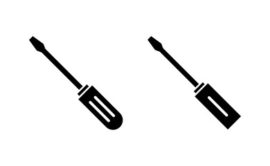 Screwdriver icon vector for web and mobile app. tools sign and symbol