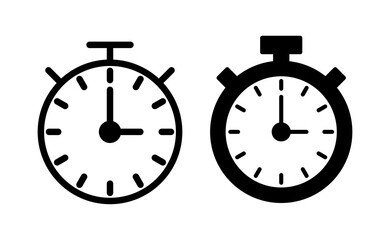 stopwatch icon vector for web and mobile app. Timer sign and symbol. Countdown icon. Period of time