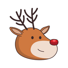 christmas reindeer head