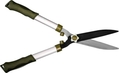 Professional garden pruner or scissors or secateurs isolated on white background