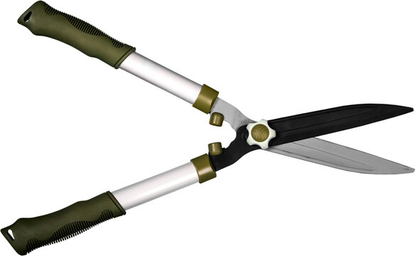 Professional garden pruner or scissors or secateurs isolated on white background