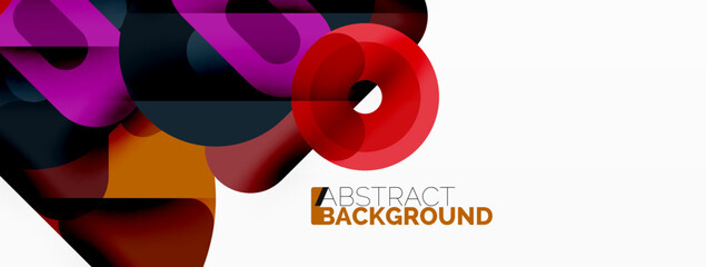 Creative geometric wallpaper. Circles, lines background. Business template for wallpaper, banner, background or landing