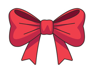christmas red ribbon