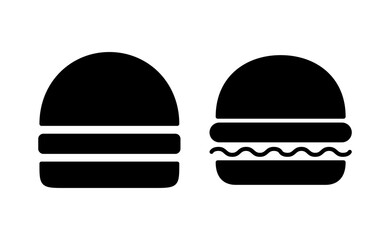 Burger icon vector for web and mobile app. burger sign and symbol. hamburger