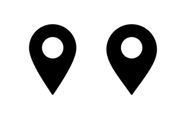 Pin icon vector for web and mobile app. Location sign and symbol. destination icon. map pin