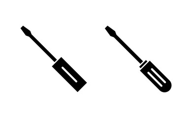 Screwdriver icon vector for web and mobile app. tools sign and symbol