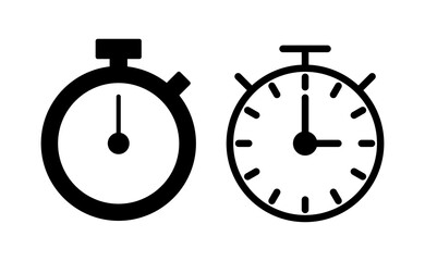 stopwatch icon vector for web and mobile app. Timer sign and symbol. Countdown icon. Period of time