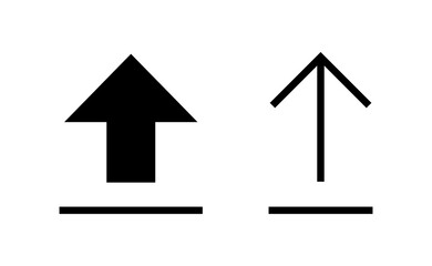Upload icon vector for web and mobile app. load data sign and symbol