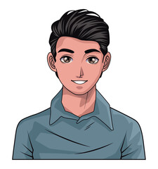 happy young man smiling