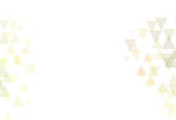 Light Green, Red vector background with triangles, circles.
