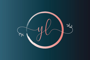 Luxury feminine logo design template