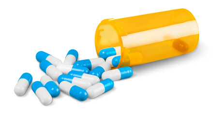 Pill Bottle with Capsules