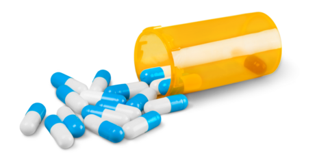 Pill Bottle with Capsules