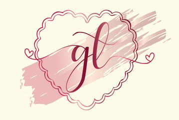 Beauty feminine logo design with luxury background.