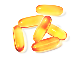 Pills isolated on white background