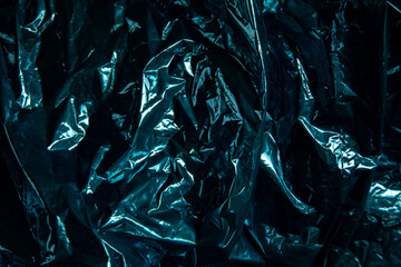 Blue polyethylene as a background