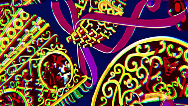 Watercolor Flowers Roses Peony Stripes Abstract Opera Character Paisley
