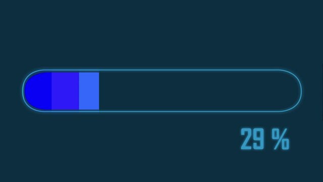 A loading bar in blue