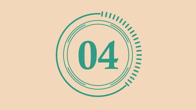 Countdown from 10 to 1 