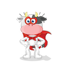 cow heroes vector. cartoon character